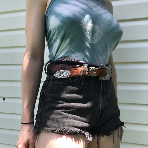 ❌sold❌Western leather belt - Picture 2 of 6